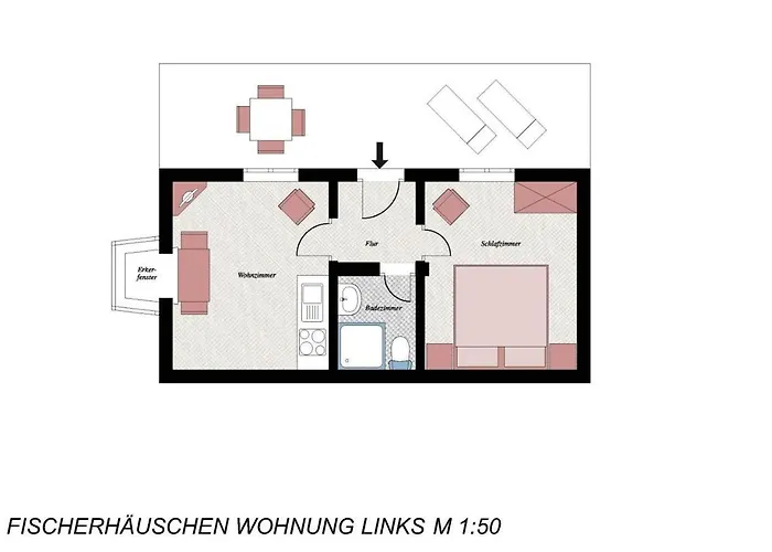 Fischerhaeuschen Baltrum, West Apartment Baltrum